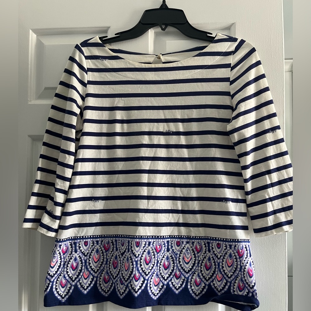 Lilly Pulitzer long sleeve striped top